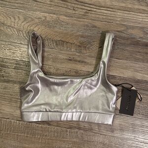 NWT - Strut This - Jolie Bra - Silver - Size M